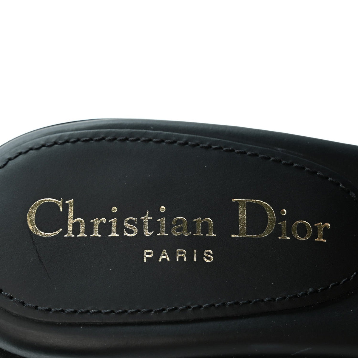 Calfskin Cannage Quilted Dio(r)evolution 80mm Slide Sandals 39 Black