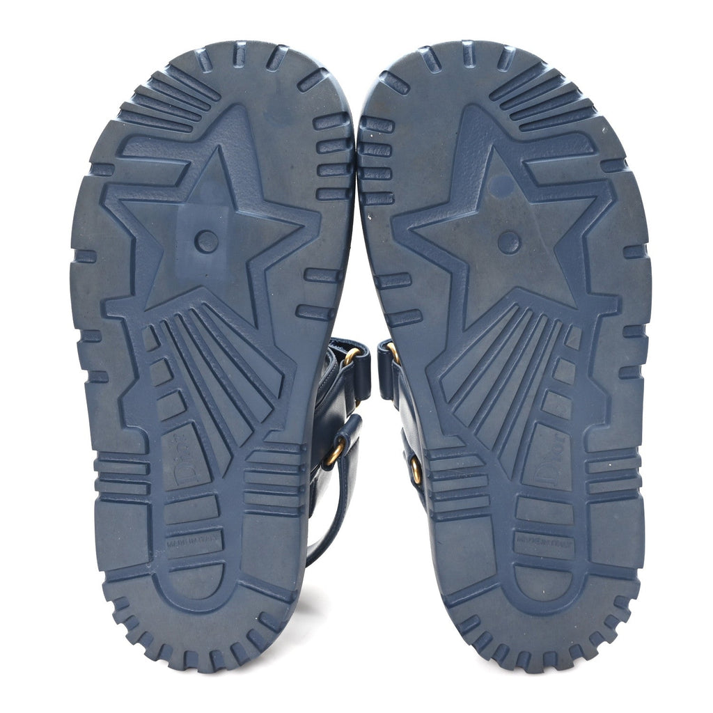 Lambskin Dioract 10mm Sandals 36 Pastel Blue