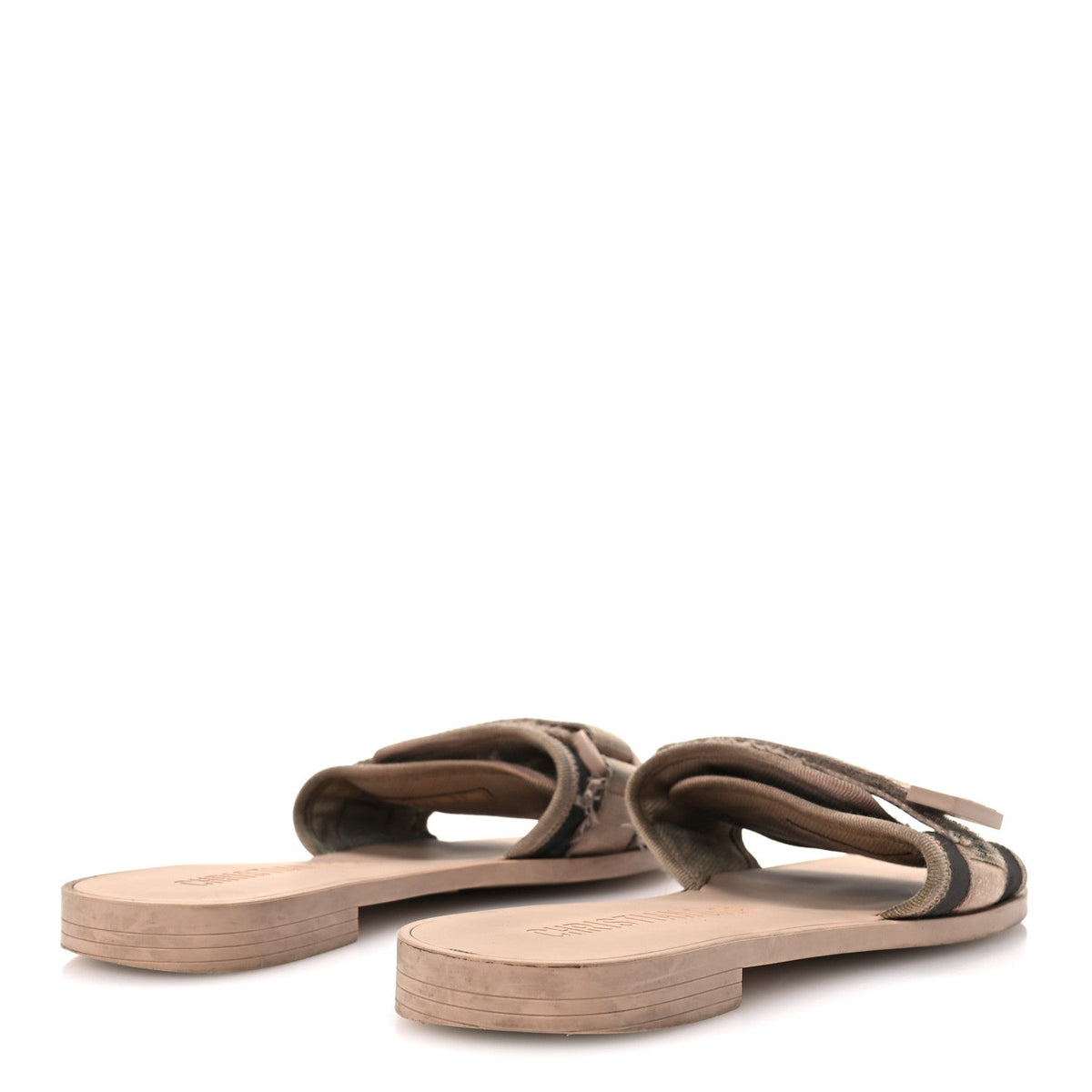 Nylon Camouflage Dio(r)evolution Slide Sandals 39 Nude