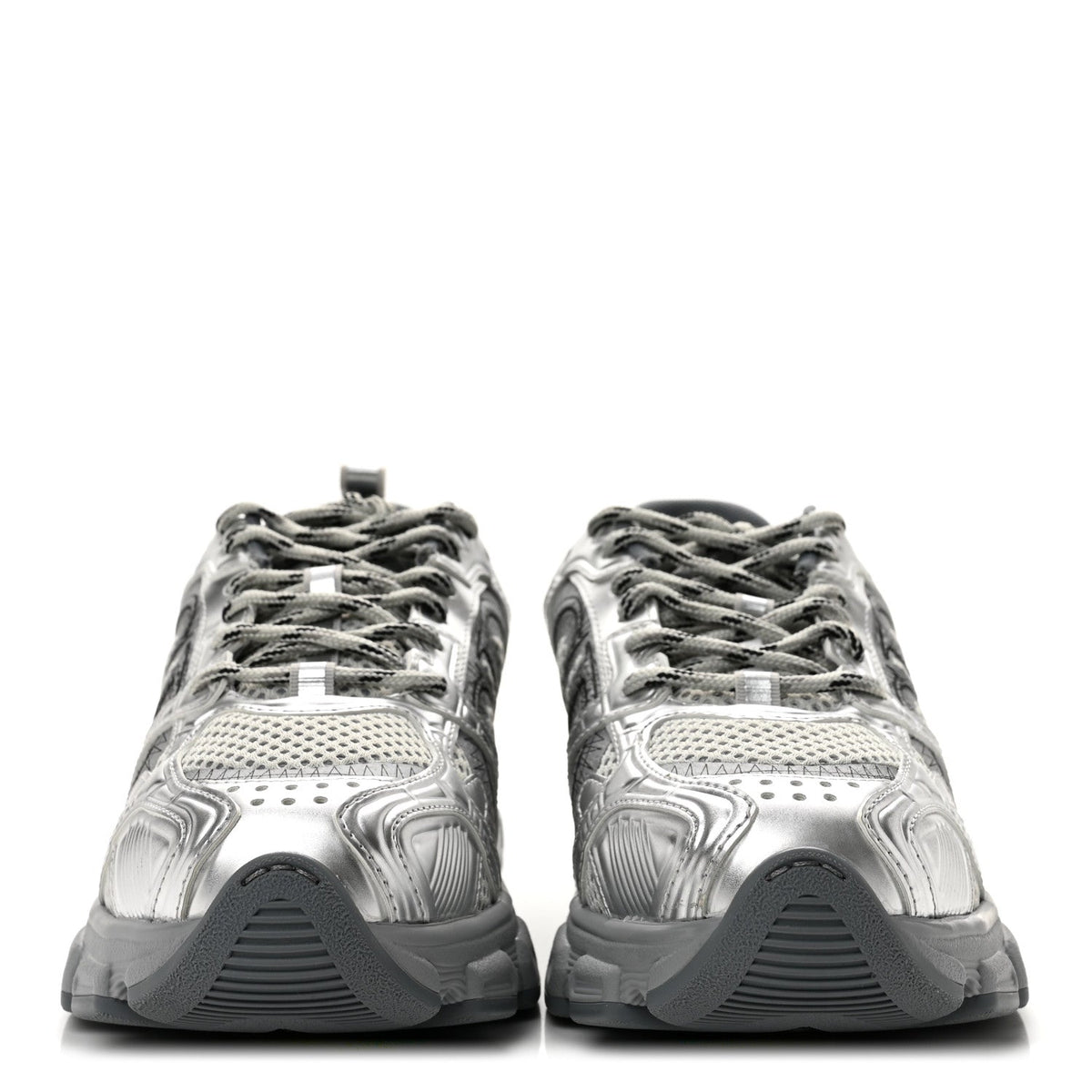 Technical Mesh Dior Chrono Sneakers 38.5 Silver