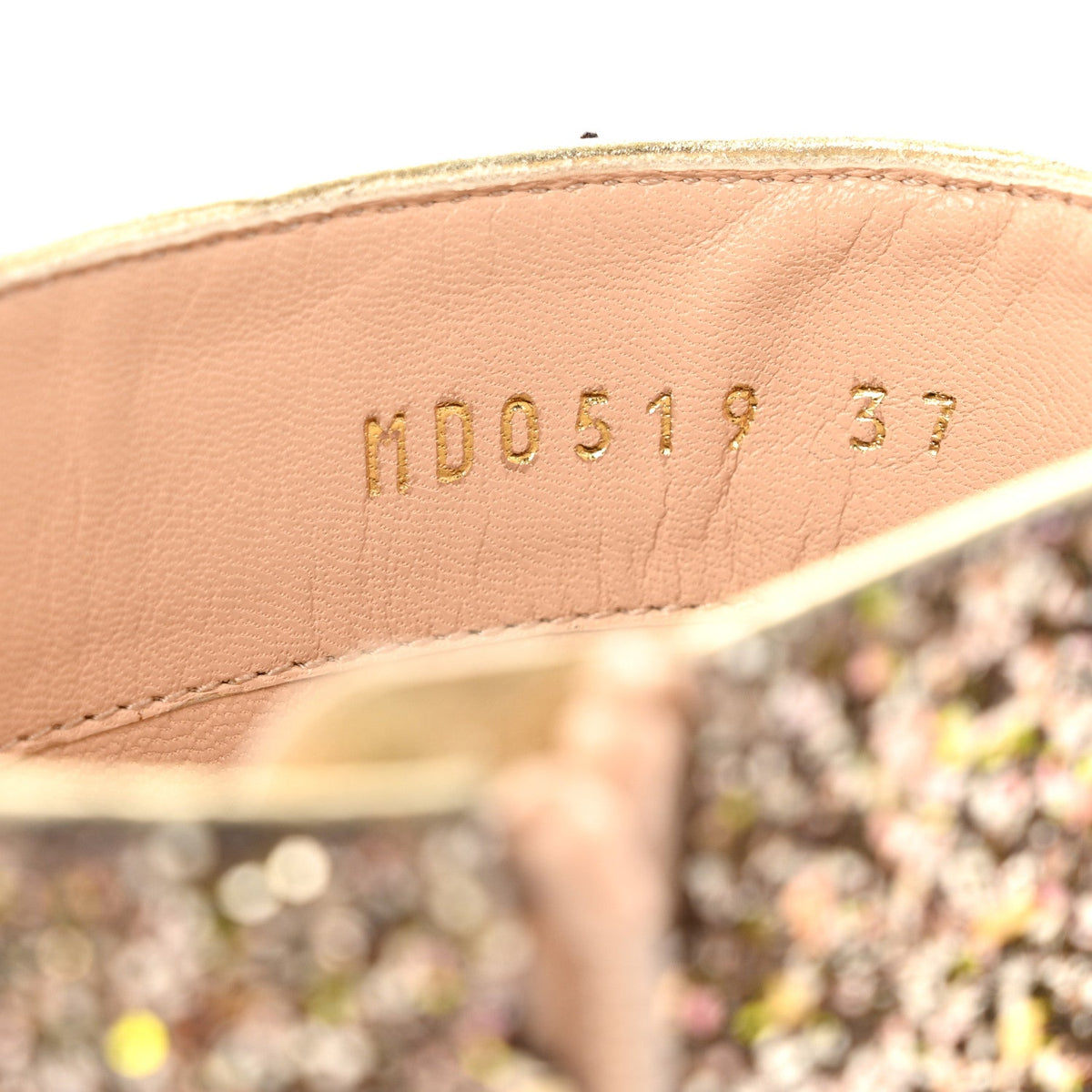 Glitter D-Circus 80mm Short Boots 37 Gold