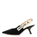Technical Canvas Ribbon J Adior Slingback 65mm Pumps 37.5 Black