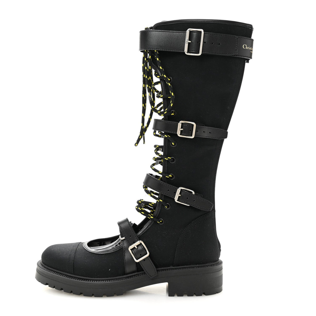 Technical Fabric Dioranger Lace Up High Boots 39.5 Black