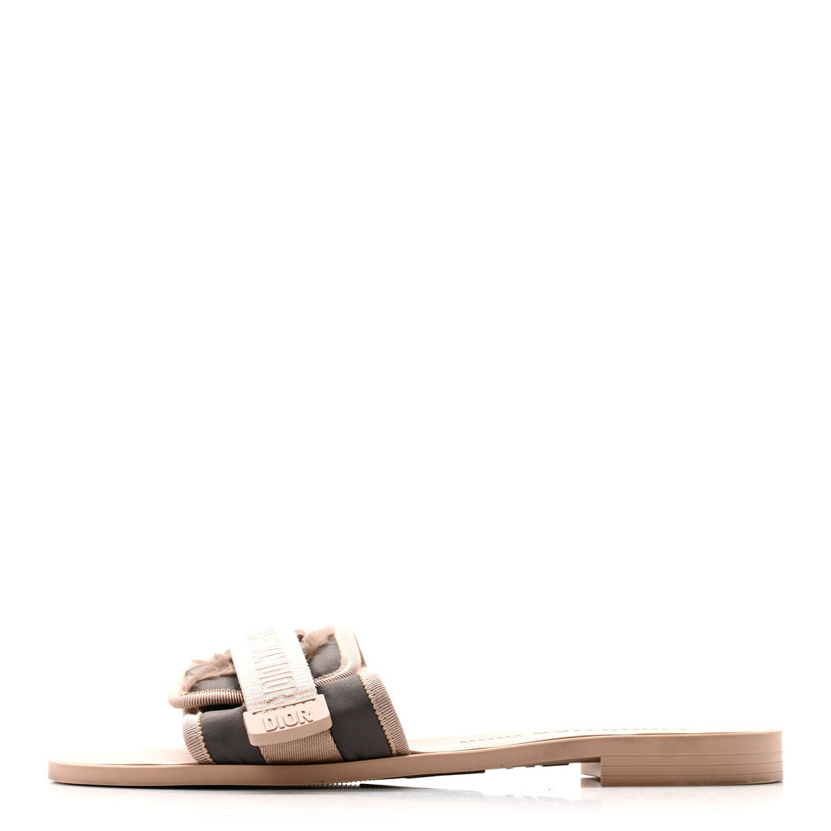 Canvas Nylon Camouflage Dior(e)volution Mule Slide Sandals 41 Nude