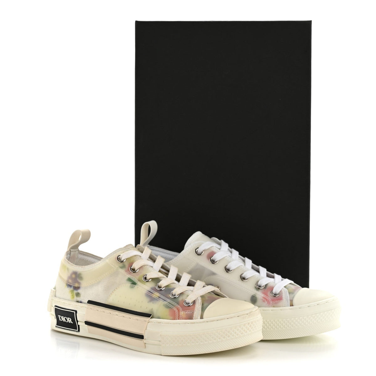 Technical Canvas Floral B23 Low Top Sneakers 36 White Multicolor