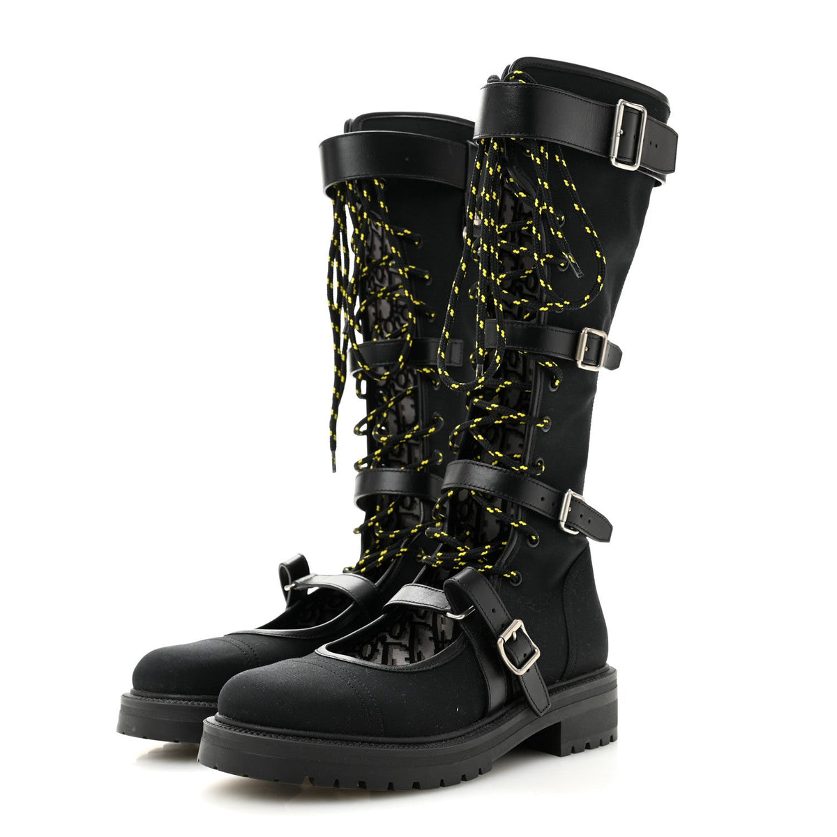 Technical Fabric Dioranger Lace Up High Boots 39.5 Black